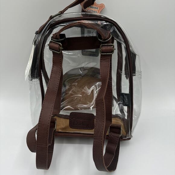 American Darling Clear Leather Trim Bag with Zipper Closure - ADBG994A - Picture 3 of 9